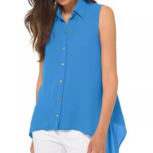 MICHAEL KORS Sleeveless Handkerchief-Hem Top NWOT; XXL